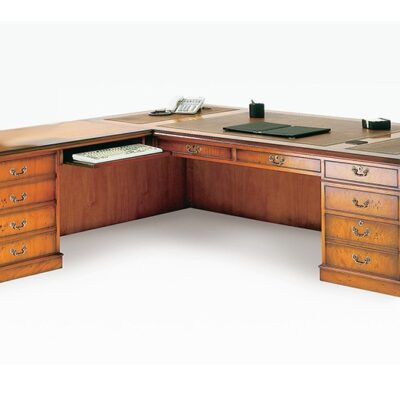 Directors Corner Traditional Handmade English Computer Desk