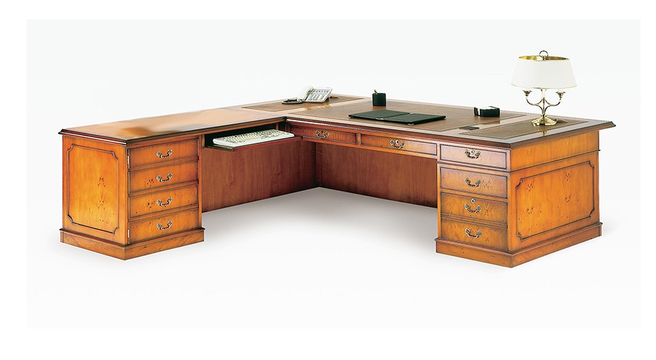 Directors Corner Traditional Handmade English Computer Desk