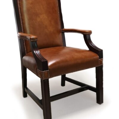 Conference Traditional Leather Handmade Chesterfield Office Amch