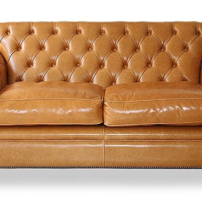 Royal Traditional Handmade English Chesterfiield Leather Mini S