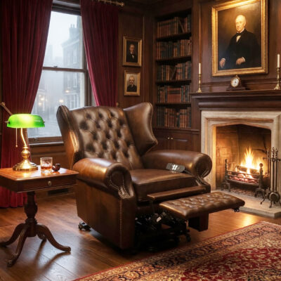 Reclining Electric Wing Chair