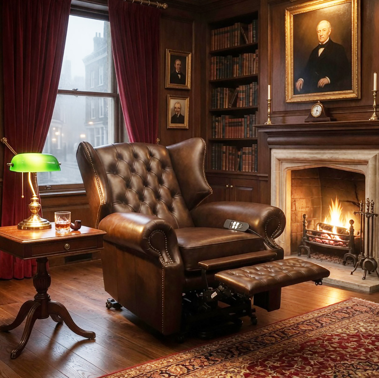 Reclining Electric Wing Chair