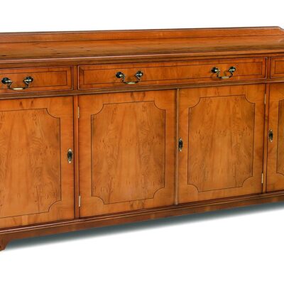 Sideboard Traditional Handmade English 4 Door Cabinet