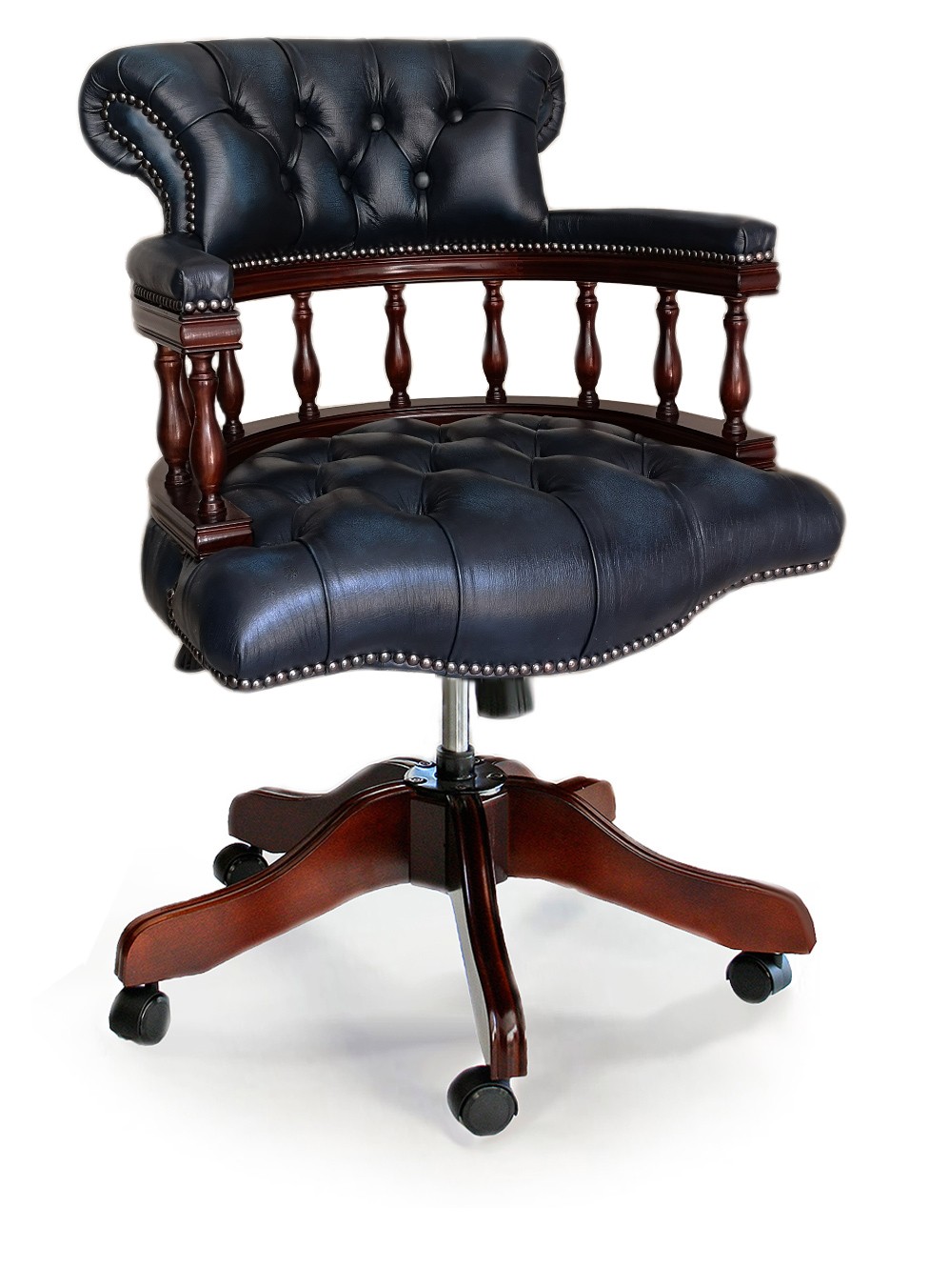 Captains Handmade Leather English Office Chair
