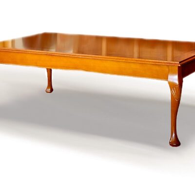 Queen Anne Handmade Traditional English Burr Top Coffee Table