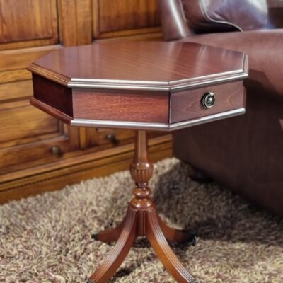 Octagonal English Drum Table