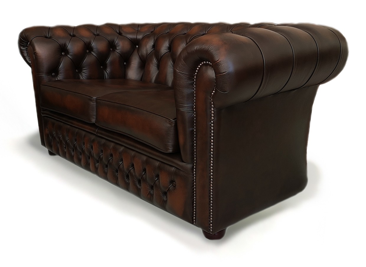 Buckingham 2 Seat Leather Chesterfield Sofa