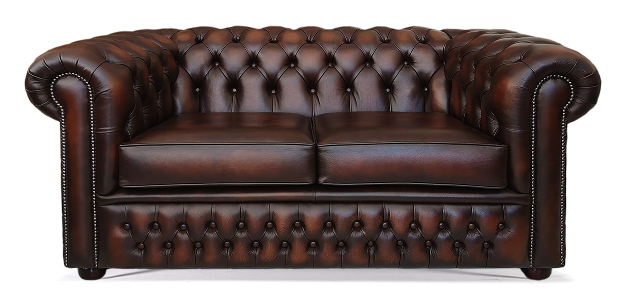 Buckingham 2 Seat Leather Chesterfield Sofa