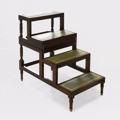 Step to Coffee Traditional Handmade English Folding Table Leathe