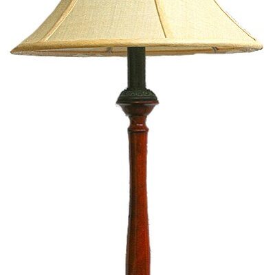 Solid Walnut Lamp Traditionally Handmade with Brass Finial