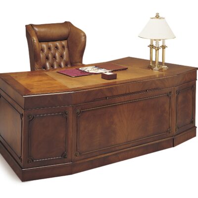 Chairmans Executive Traditional Handmade English Bow Desk