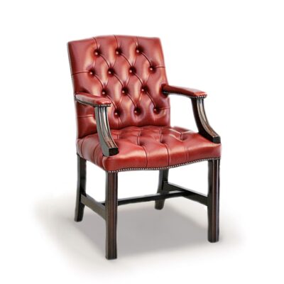 Richmond Traditional Handmade English Leather Chesterfield Armch