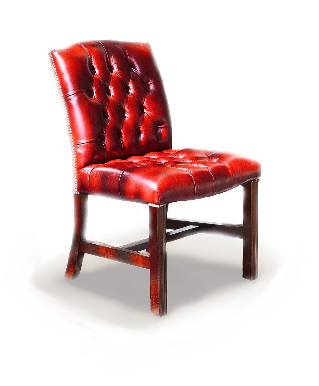 Richmond Traditional Handmade English Leather Chesterfield Armch
