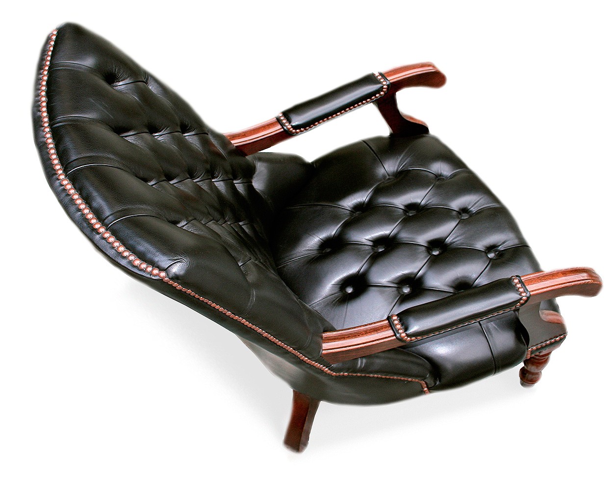 Library Handmade Tradtional English Leather Chesterfield Chair