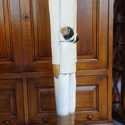 Colonial Soldier Hand Sculpted from Solid Wood
