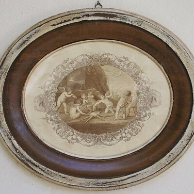 Oval Angels Handmade Picture Frame