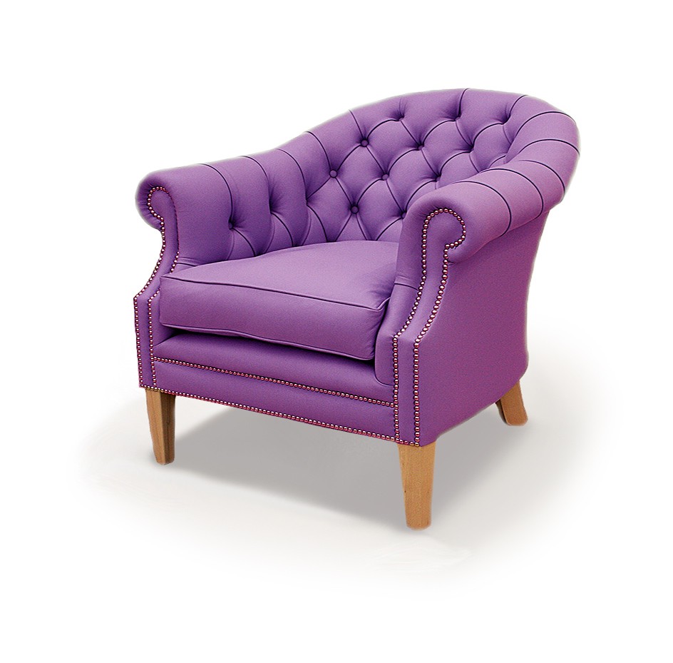 Tiffany Handmade English Chesterfield Leather Tub Chair But. Sea