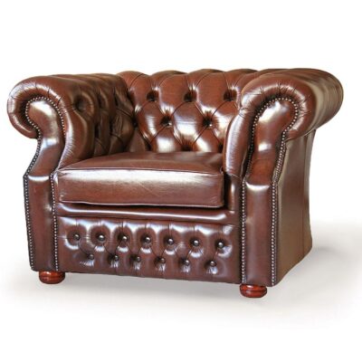Richmond Traditional Handmade English Leather Chesterfield Armc