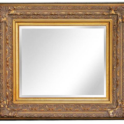 Large Rectangular Hand Carved Mirror