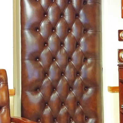 Chesterfield English Leather Buttoned Door Panel Chesterfield English Leather Buttoned Door Panel