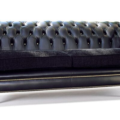 Belmont Handmade English Leather Chesterfield Sofa