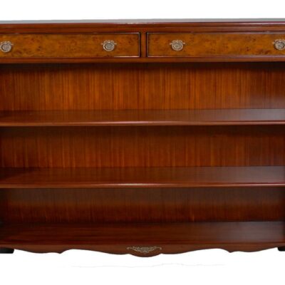 Two Drawer Handmade Traditional English Low Bookcase