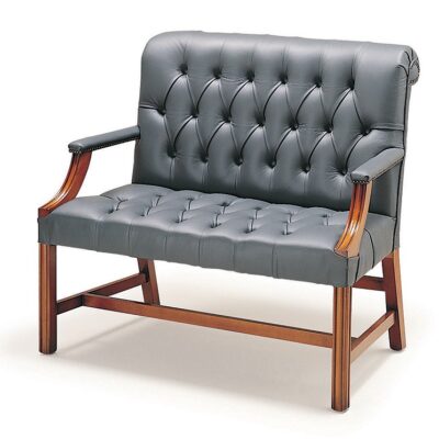 Edinburgh Traditional English Leather Chesterfield Sofa