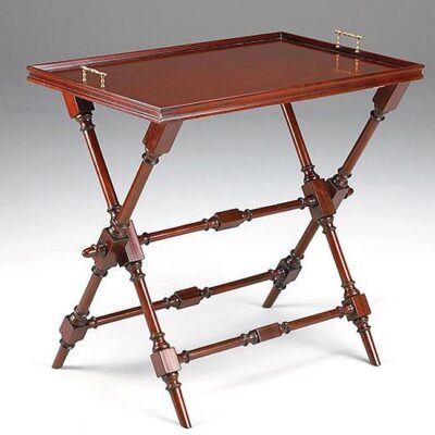 Folding Traditional Handmade English Table with Tray Top