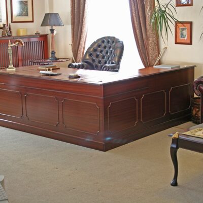 Corner Executive Handmade Traditional English Desk