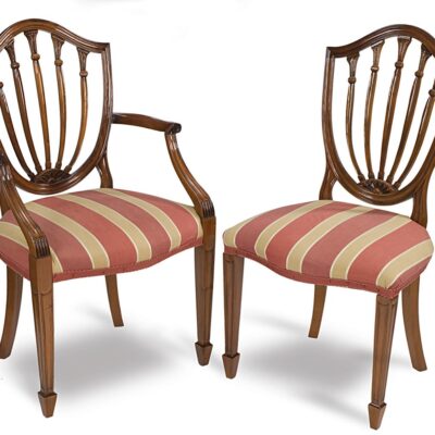 Splay Back Traditional Handmade English Dining Chair