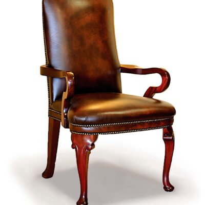 Diana Carver Traditional Handmade English Leather Chesterfield S