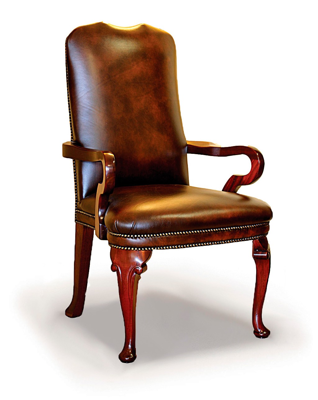 Diana Carver Traditional Handmade English Leather Chesterfield S