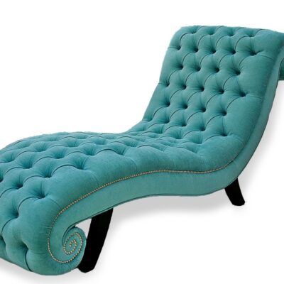 Chaise Lounge Handmade Chesterfield Parisian
