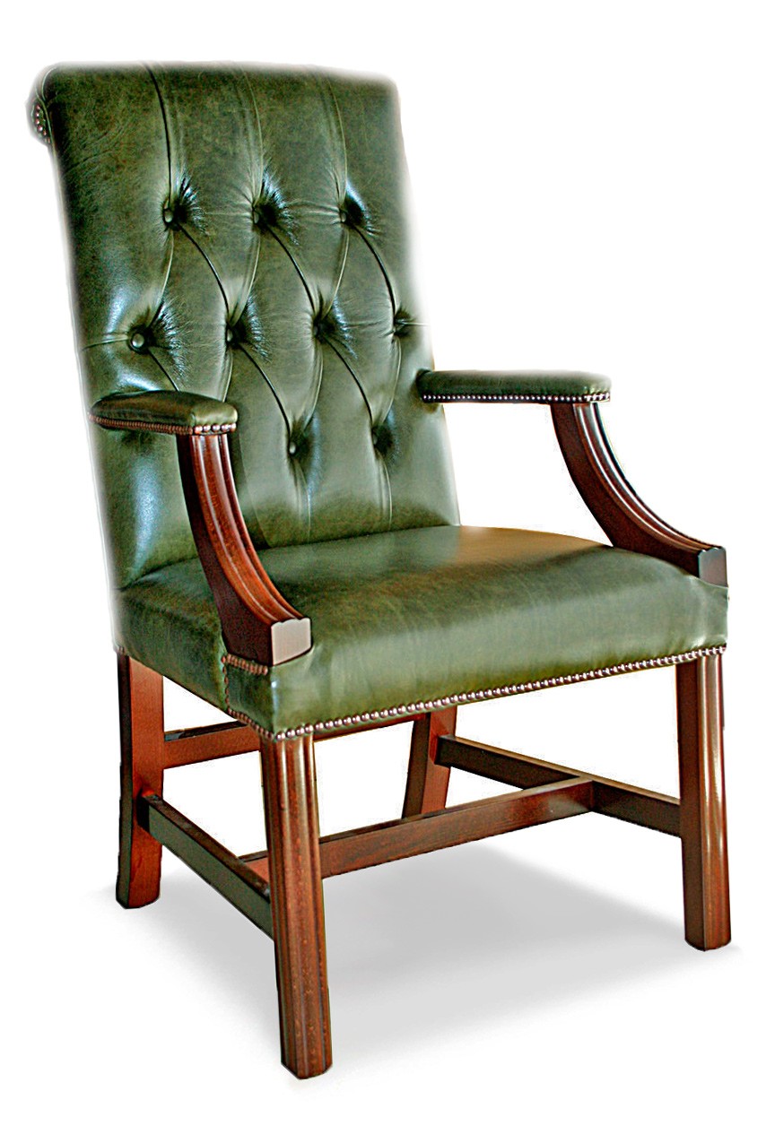 Edinburgh Traditional English Leather Chesterfield Armchair