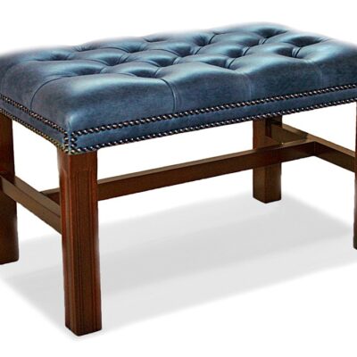 Chippendale Traditional English Chesterfield Stool