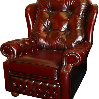 Era Traditional English Handmade Chesterfield Leather Chair