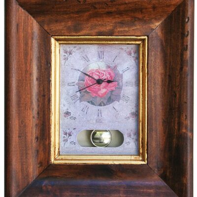 Solid Wood Rectangular Clock Traditionally Handmade