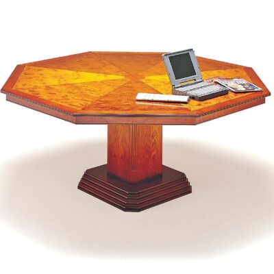 Octagonal Column Base Handmade Traditional English Table