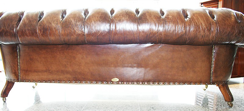 Victorian Original Vintage English Chesterfield Traditionally Ha