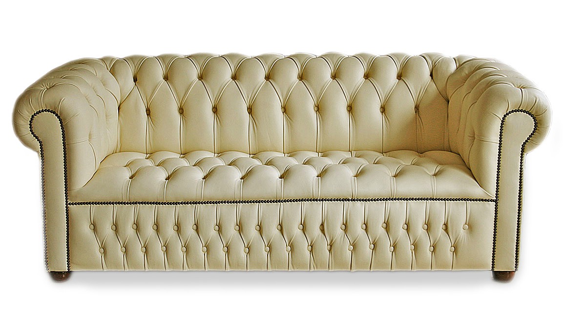Farnworth Button Seat Traditional English Chesterfield Leather S