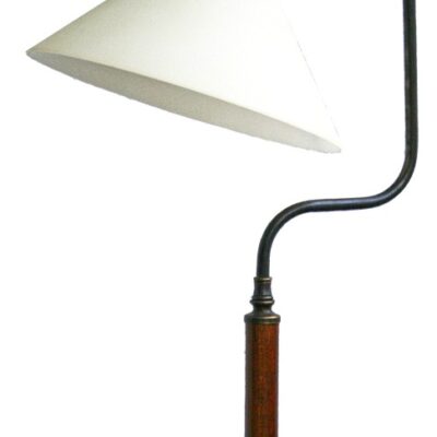Desk Lamp Handmade Traditional English with White Glass Shade