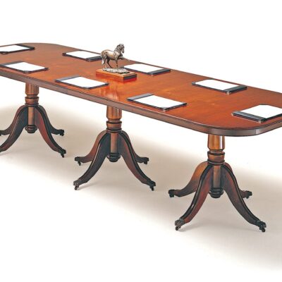 Pedestal Base Handmade Traditional English Conference Table
