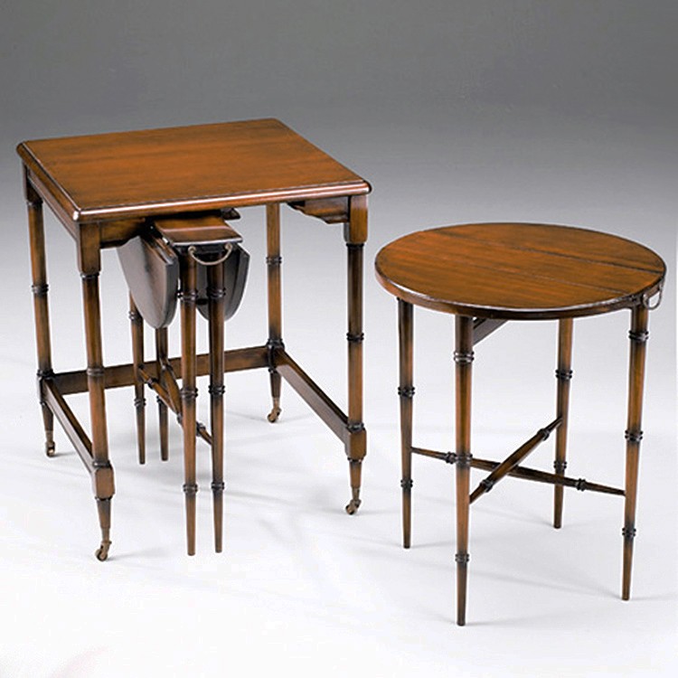 Nesting Tables Handmade in Walnut Group of Three
