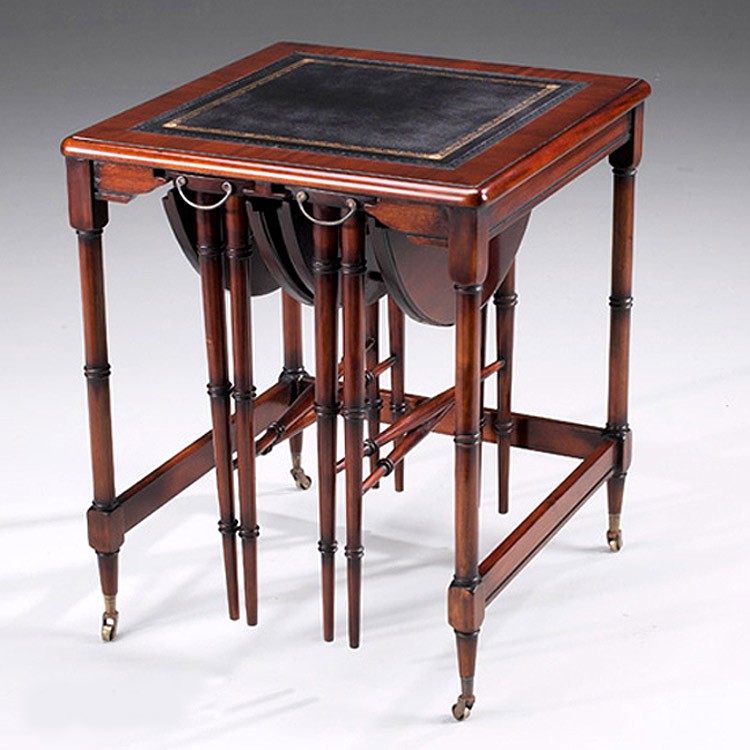 Nesting Tables Handmade in Walnut Group of Three