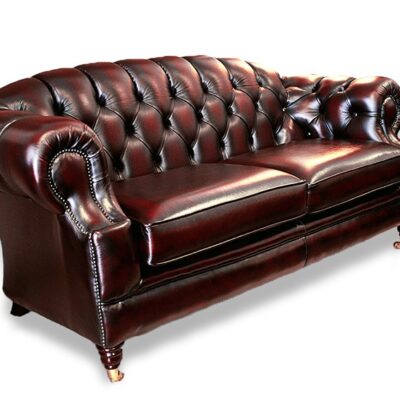 Victorian Chesterfield English Leather Maxi Sofa Victorian Chesterfield English Leather Maxi Sofa