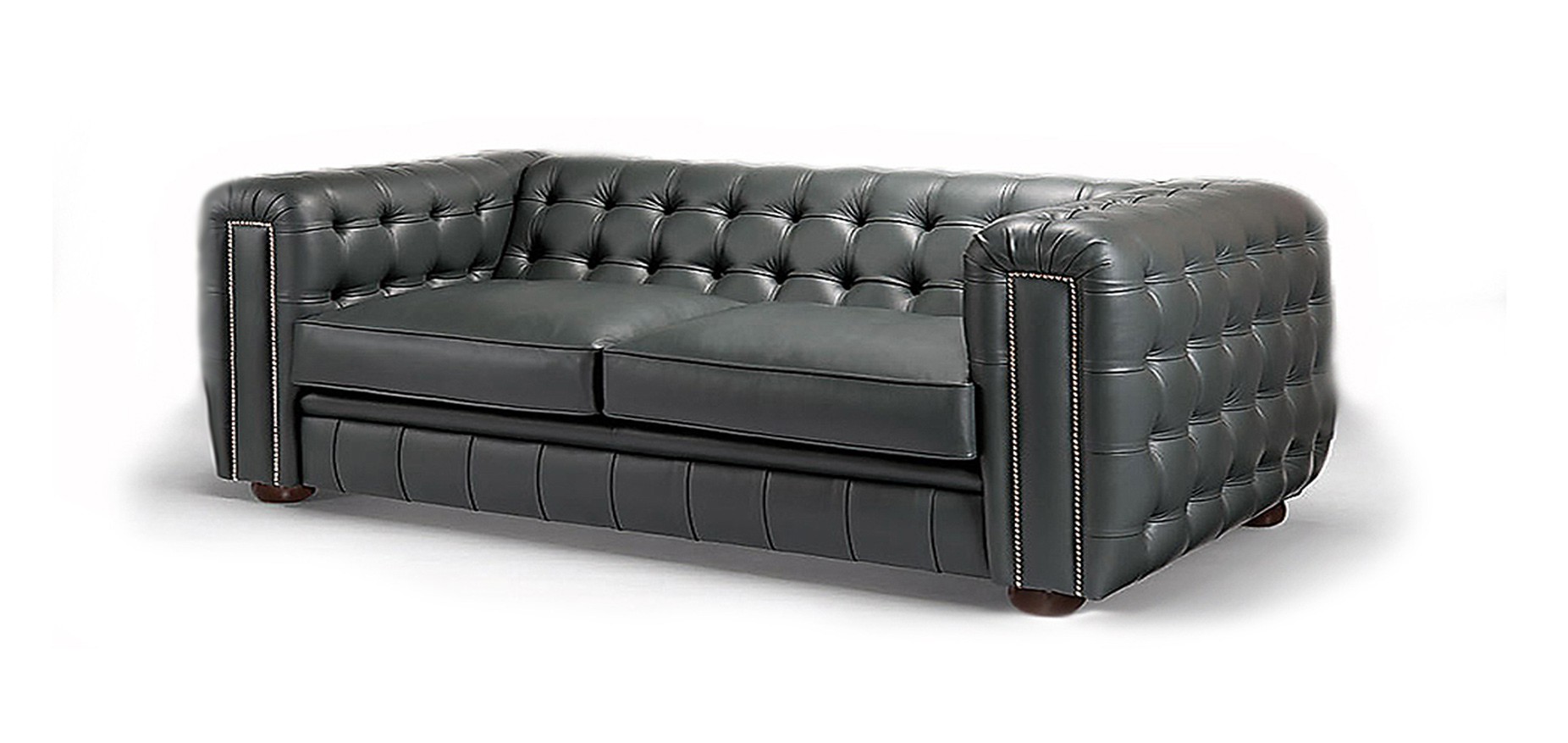 Minister English Leather Chesterfield Sofa