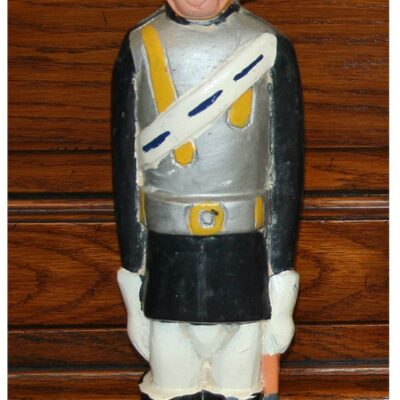 Highlander Black Watch Hand Carved Vintage Miniature Soldier with Sidearm