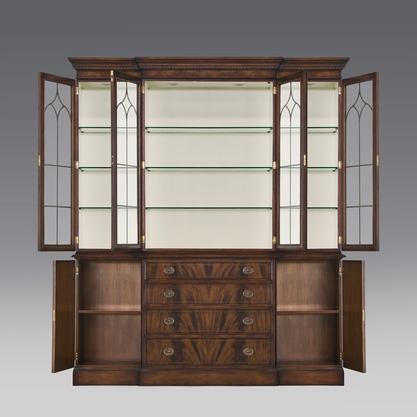 Cardiff Breakfront 4 Door Bookcase