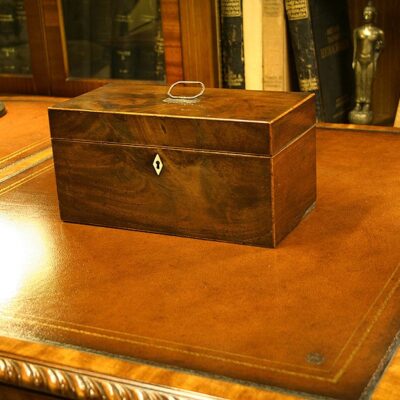 Mahogany Victorian Tea Caddy