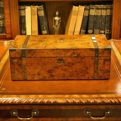 Burr Walnut Writing Slope Box